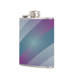 Teal magenta grått trianglar fickplunta