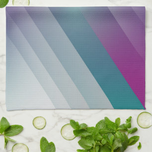Teal magenta grått trianglar kökshandduk