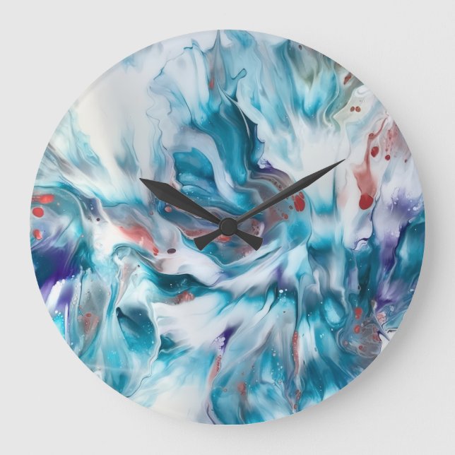 Teal Magic Stor Klocka (Framsida)