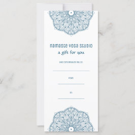 Teal Mandala Yoga Henna Artist Reiki Spa Gift Cert