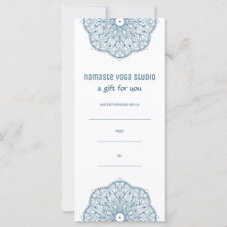 Teal Mandala Yoga Henna Artist Reiki Spa Gift Cert