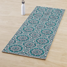 Teal mandalas mönster