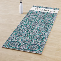 Teal mandalas mönster