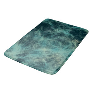 Teal Marble Abstrakt Badrumsmatta