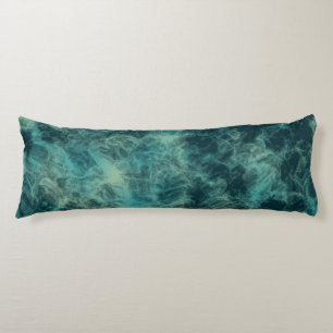 Teal Marble Abstrakt Kroppskudde