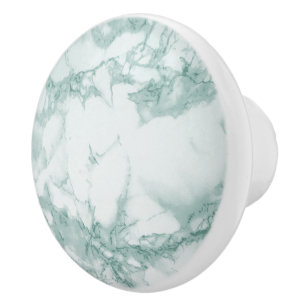 Teal Marble Knopp
