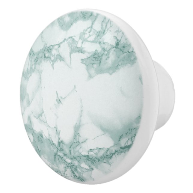Teal Marble Knopp (Höger)
