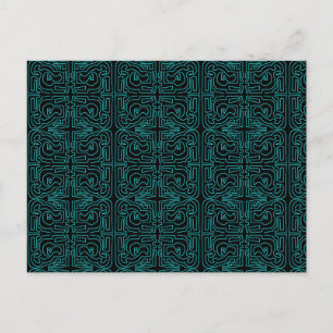 Teal Maze av Mark Edward Westerfield vykort