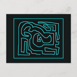 Teal Maze av Mark Edward Westerfield Vykort