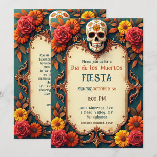💀 🎉 Teal Me the Efterlife Party Investigation Inbjudningar