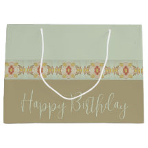 Teal med brun och Guld