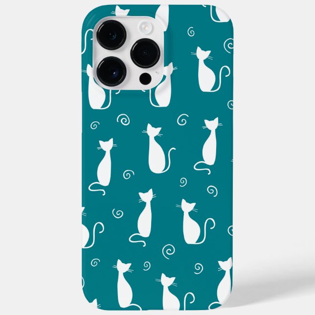 TEAL MED WHITE SITTA CAT MÖNSTER (Baksida)