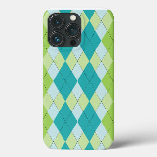 Teal Melon Mod Argyle