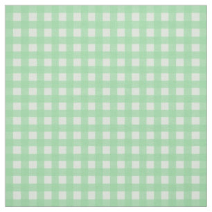 Teal Mint Gingham Pached Mönster Tyg