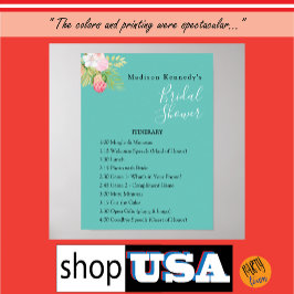 Teal Möhippa 🌸 Internationell plan Poster