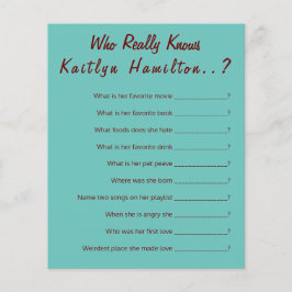 Teal Monogram 💍 Modern Möhippa Game