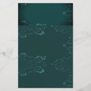 Teal n Light Blue Papper Stationery Lakan