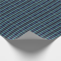 Teal & Navy-rutig presentomslagspapper