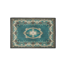 Teal Nouveau 3' x 2' Inomhusområdet Matta