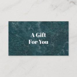 Teal ocean, modern rabattkort