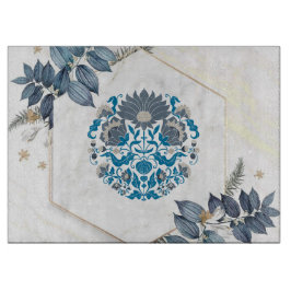 Teal och Beige Mandala Graphic Artwork