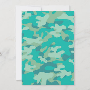 Teal och Blue Camo