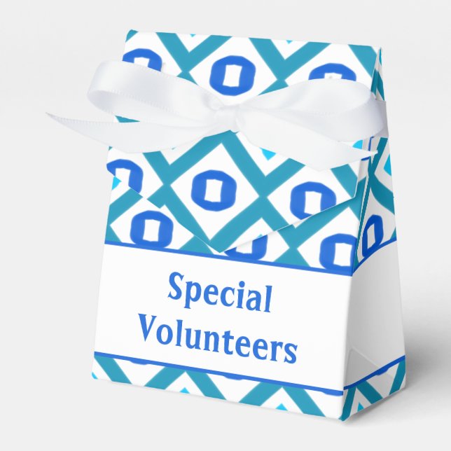 Teal och Blue Presentaskar (Framsidan Sidan)