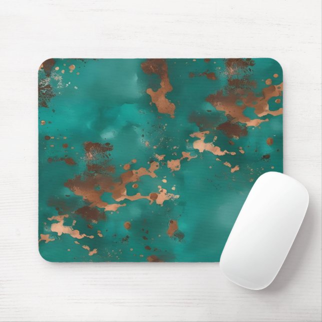 Teal och Brons Musmatta (Med mus)