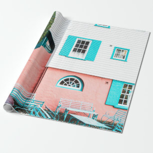 TEAL OCH GRÅTT BORD OCH BENCH BESIDE WHITAND AND O PRESENTPAPPER