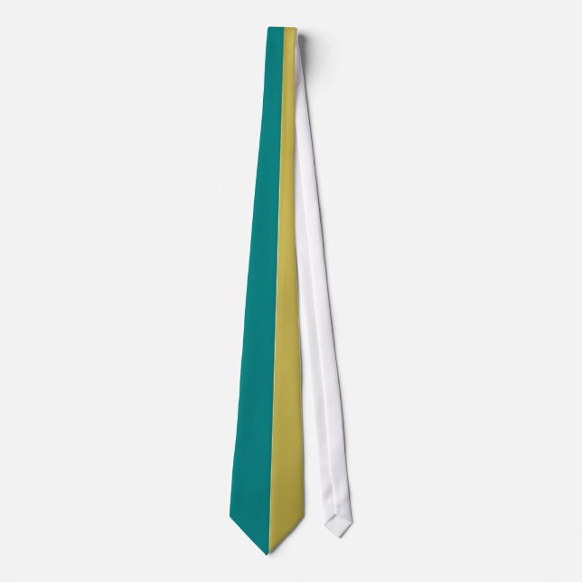 Teal och Guld Tie Slips (Framsida)