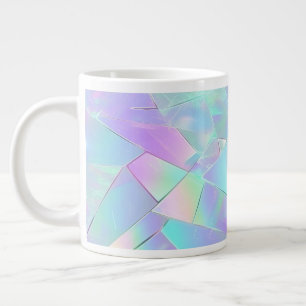Teal- och Lila-design Jumbo Mugg