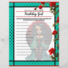 Teal och Röd ros Sugar Skull Hur bra spelet är