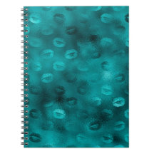 Teal Ombre Glam Glitter Läppar Mönster