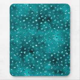 Teal Ombre Glam Glitter Polka dots Mönster Musmatta