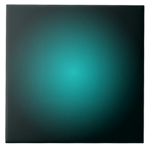 Teal Ombre Grönt Gradient Modern Minimalist Kakelplatta