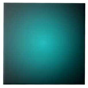 Teal Ombre Grönt Gradient Modern Minimalist Kakelplatta