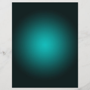 Teal Ombre Grönt Gradient Modern Minimalist Reklamblad