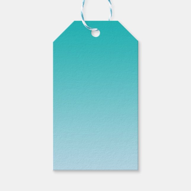 Teal Ombre Presentetikett (Framsidan)