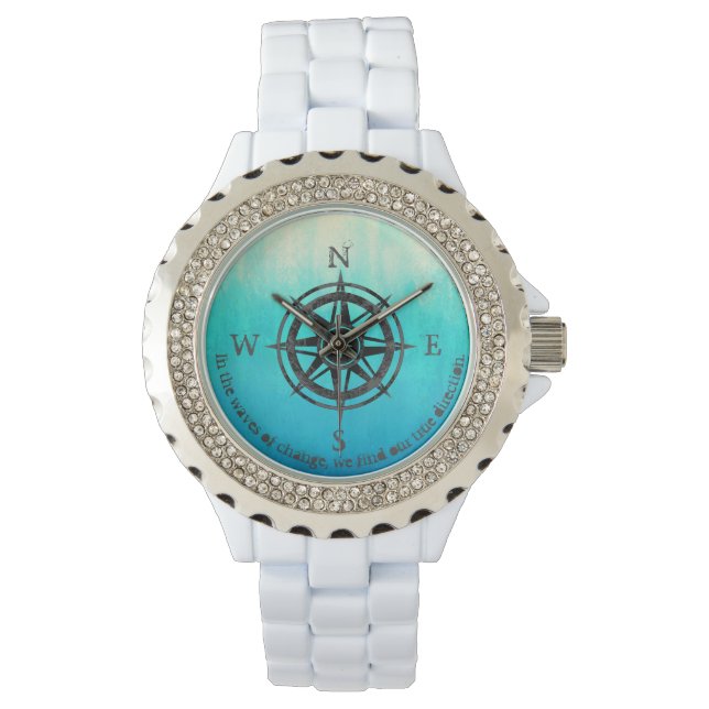 Teal Ombre Sea Armbandsur (Framsida)