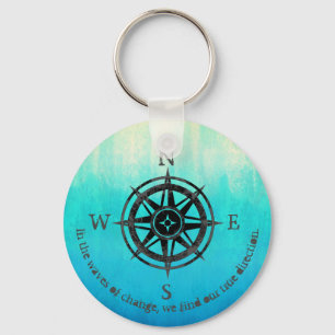 Teal Ombre Sea Nyckelring