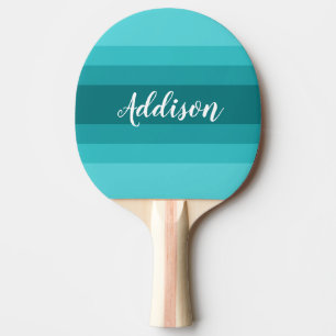 Teal Ombre Stipe-Anpassningsbar Pingisracket