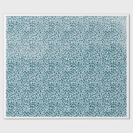 Teal Organic Spotted Pattern Wrapping Paper – Mini Presentpapper