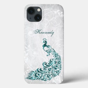 Teal Peacock Personlig Fodral-Mate iphone case