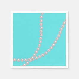 Teal & Pearls Pappersservett