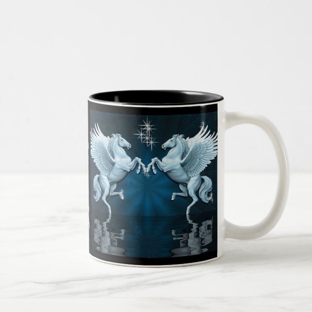 Teal Pegasus Reflection Coffee Mugg (Höger)