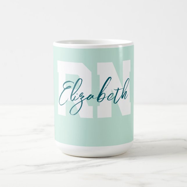 Teal Personlig RN Kaffemugg (Center)