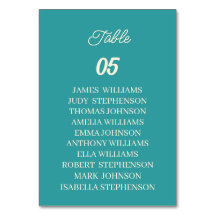 Teal Personligt bröllp