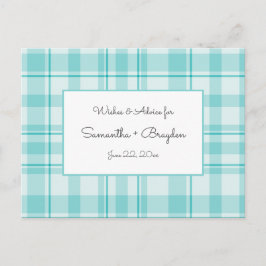 Teal Play-kort för babyskor Rådkort