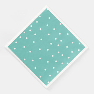 Teal Polka Dot Mönster minimalistic Pappersservett