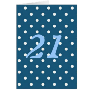 Teal Polka dots Hälsningskort